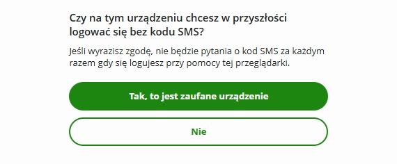 Potwierdzenie SMS