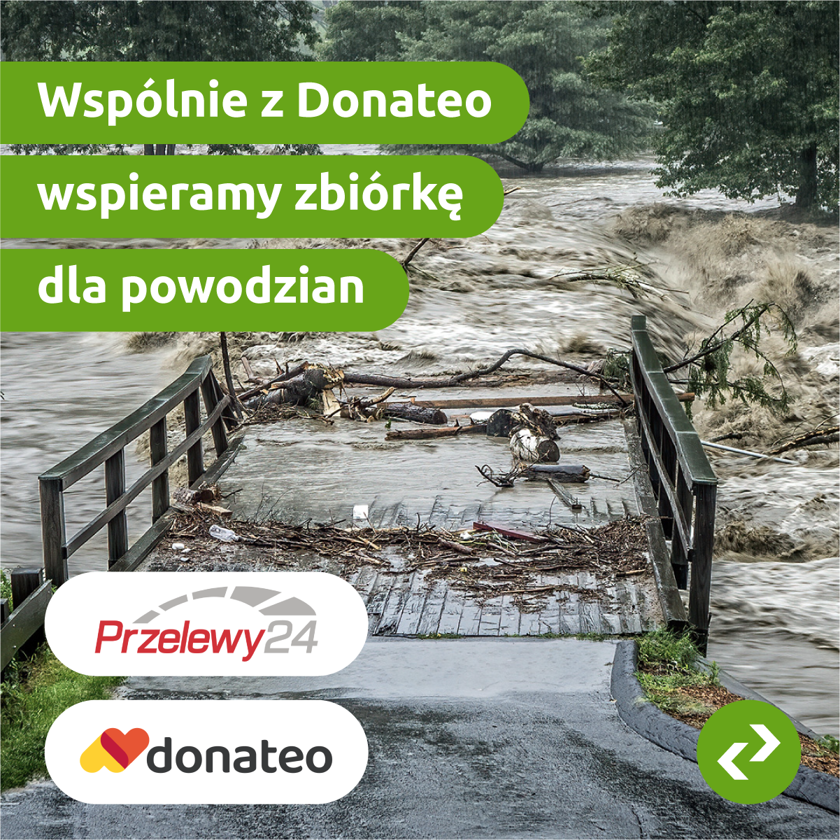 InternetowyKantor.pl wspólnie z Donateo wspiera zbiórkę dla powodzian